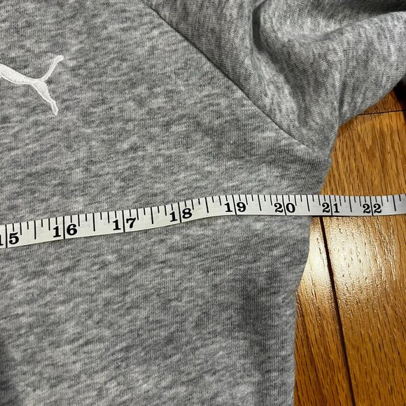 Puma Women's Heather Gray Half Collar French Terry Zip Up Track Jacket Sz XL/TG - Picture 10 of 11